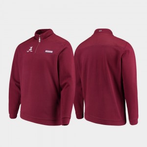 College Jacket Quarter-Zip Crimson Shep Shirt Alabama Roll Tide For Men's