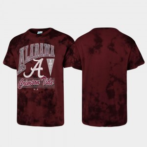 Tubular Tie Dye Men's University of Alabama College T-Shirt Crimson