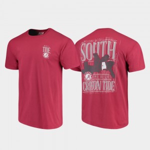 Alabama Roll Tide Comfort Colors Men's Welcome to the South College T-Shirt Crimson