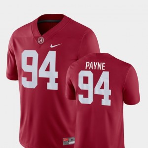 Bama Da'Ron Payne College Jersey Football For Men #94 Game Crimson