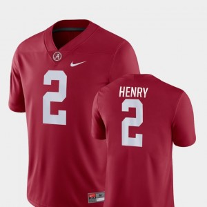 Game Football Derrick Henry College Jersey Alabama #2 Men's Crimson