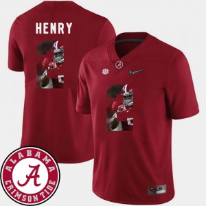 Roll Tide For Men #2 Pictorial Fashion Crimson Football Derrick Henry College Jersey