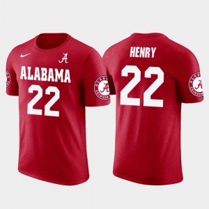 #22 Red Tennessee Titans Football Future Stars Derrick Henry College T-Shirt Bama For Men's
