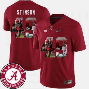 Ed Stinson College Jersey #49 Football Alabama Roll Tide Men Pictorial Fashion Crimson