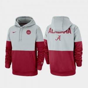 Therma Performance Pullover Mens Rivalry Bama Gray Crimson College Hoodie