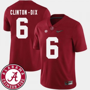 Ha Ha Clinton-Dix College Jersey Football 2018 SEC Patch For Men's Crimson #6 Alabama Roll Tide