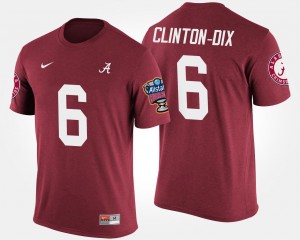Sugar Bowl Mens Crimson Bowl Game Alabama Crimson Tide #6 Ha Ha Clinton-Dix College T-Shirt
