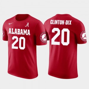 #20 Ha Ha Clinton-Dix College T-Shirt Washington skins Football University of Alabama Men Future Stars Red
