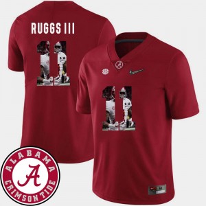 Pictorial Fashion For Men's #11 Roll Tide Football Crimson Henry Ruggs III College Jersey