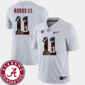 Henry Ruggs III College Jersey Mens Football Bama #11 Pictorial Fashion White