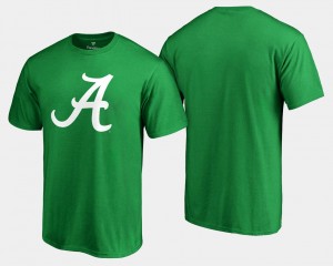 Alabama Roll Tide White Logo Big & Tall Kelly Green St. Patrick's Day For Men College T-Shirt