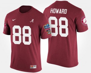 Bowl Game Sugar Bowl #88 O.J. Howard College T-Shirt Crimson Alabama Roll Tide Men