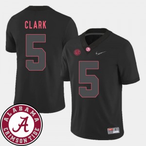 Football Black Ronnie Clark College Jersey 2018 SEC Patch Men #5 University of Alabama