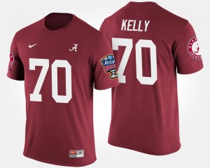 Sugar Bowl Bowl Game Crimson Bama #70 Ryan Kelly College T-Shirt For Men