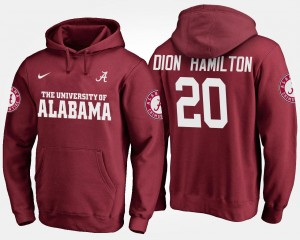 For Men #20 Crimson University of Alabama Shaun Dion Hamilton College Hoodie