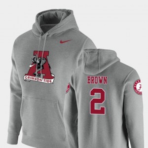 For Men Heathered Gray #2 Bama Vault Logo Club Tony Brown College Hoodie Pullover