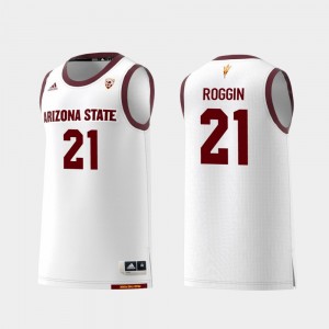 Jack Roggin College Jersey Arizona State Basketball Replica For Men White #21
