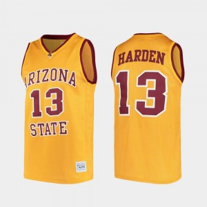 Alumni Gold Basketball Arizona State #13 James Harden College Jersey For Men