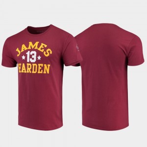 Sun Devils Men Maroon James Harden College T-Shirt #13 Original Retro Brand Alumni Basketball Basketball