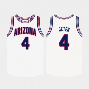 Arizona #4 White Basketball Mens Chase Jeter College Jersey