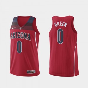Josh Green College Jersey Red For Men Hyper Elite Basketball University of Arizona #0 Authentic