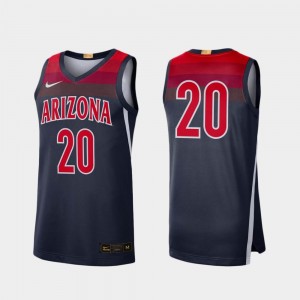 #20 Limited UofA For Men's College Jersey Navy Basketball