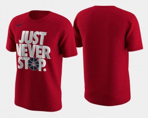 Arizona Wildcats March Madness Selection Sunday Basketball Tournament Just Never Stop Red College T-Shirt For Men