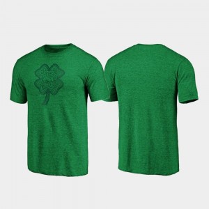 Green Celtic Charm Tri-Blend St. Patrick's Day College T-Shirt Razorbacks Mens