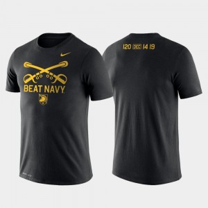 Beat Navy Legend Black 1st Cavalry Division Army Mens College T-Shirt