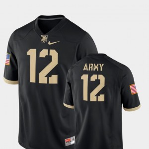 #12 College Jersey 2018 Game Football Black Mens Army