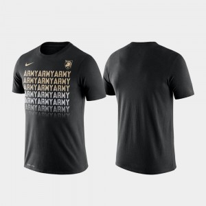 Performance Army College T-Shirt Fade Black For Men