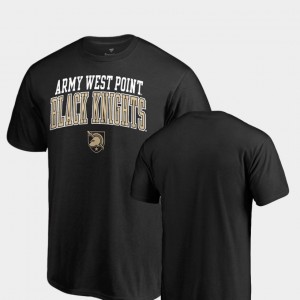 For Men's College T-Shirt Army Square Up Black
