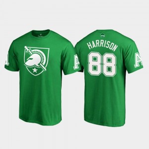 Kelly Green White Logo #88 For Men St. Patrick's Day Army Camden Harrison College T-Shirt