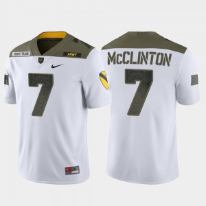 United States Military Academy 1st Cavalry Division For Men #7 Limited Edition Jaylon McClinton College Jersey White