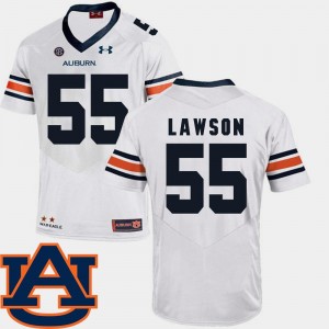 Auburn Carl Lawson College Jersey #55 Football White SEC Patch Replica For Men