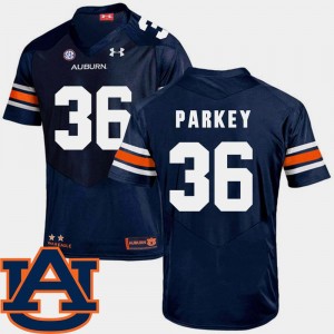 Men #36 Football Cody Parkey College Jersey Auburn University Navy SEC Patch Replica