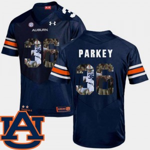 #36 Cody Parkey College Jersey Pictorial Fashion Football Navy For Men's Auburn University
