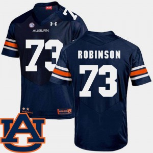 SEC Patch Replica #73 Greg Robinson College Jersey Navy Football AU For Men