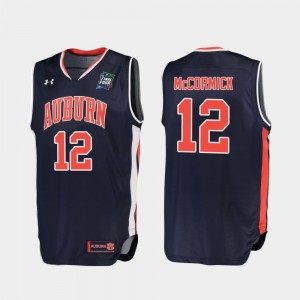 Replica J'Von McCormick College Jersey 2019 Final-Four For Men Tigers #12 Navy