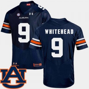 AU Jermaine Whitehead College Jersey SEC Patch Replica Navy For Men's Football #9