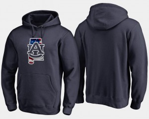 College Hoodie Mens Banner State Auburn Tigers Navy Big & Tall