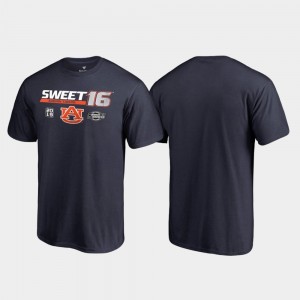 Navy Auburn College T-Shirt March Madness 2019 NCAA Basketball Tournament For Men Sweet 16 Backdoor