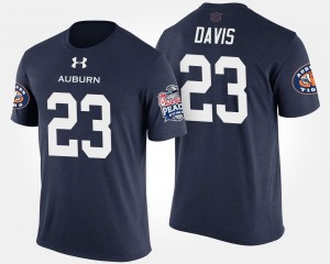 Peach Bowl Ryan Davis College T-Shirt Tigers Navy #23 Bowl Game Men