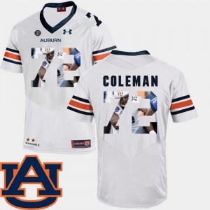 Shon Coleman College Jersey White Football Men's #72 Tigers Pictorial Fashion