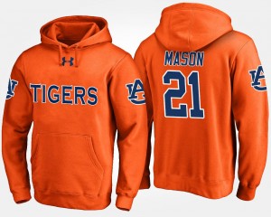 Auburn Tigers Orange Tre Mason College Hoodie For Men #21