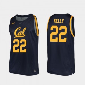 Navy #22 Replica 2019-20 Basketball Mens Andre Kelly College Jersey Cal Golden Bears