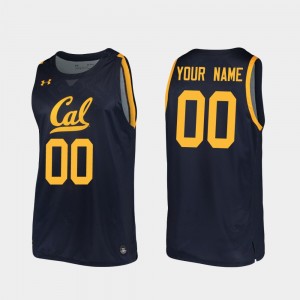 College Customized Jerseys California Berkeley #00 Replica For Men 2019-20 Basketball Navy