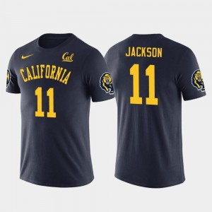 California Bears DeSean Jackson College T-Shirt For Men's Future Stars #11 Tampa Bay Buccaneers Football Navy