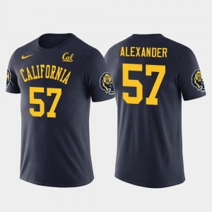 California Golden Bears Lorenzo Alexander College T-Shirt Mens Navy Buffalo Bills Football #57 Future Stars