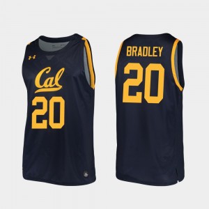 2019-20 Basketball Men's California Golden Bears Replica Navy #20 Matt Bradley College Jersey